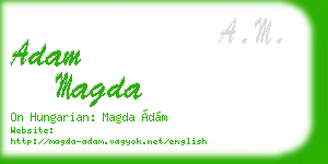 adam magda business card