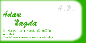 adam magda business card